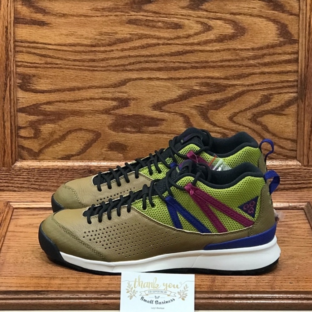 Nike Okwahn II Golden Beige Deep‎ Royal Blue Shoes